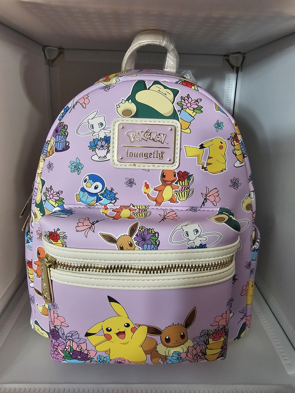 Loungefly Lilac Pokémon Mini Backpack with Pikachu & Friends